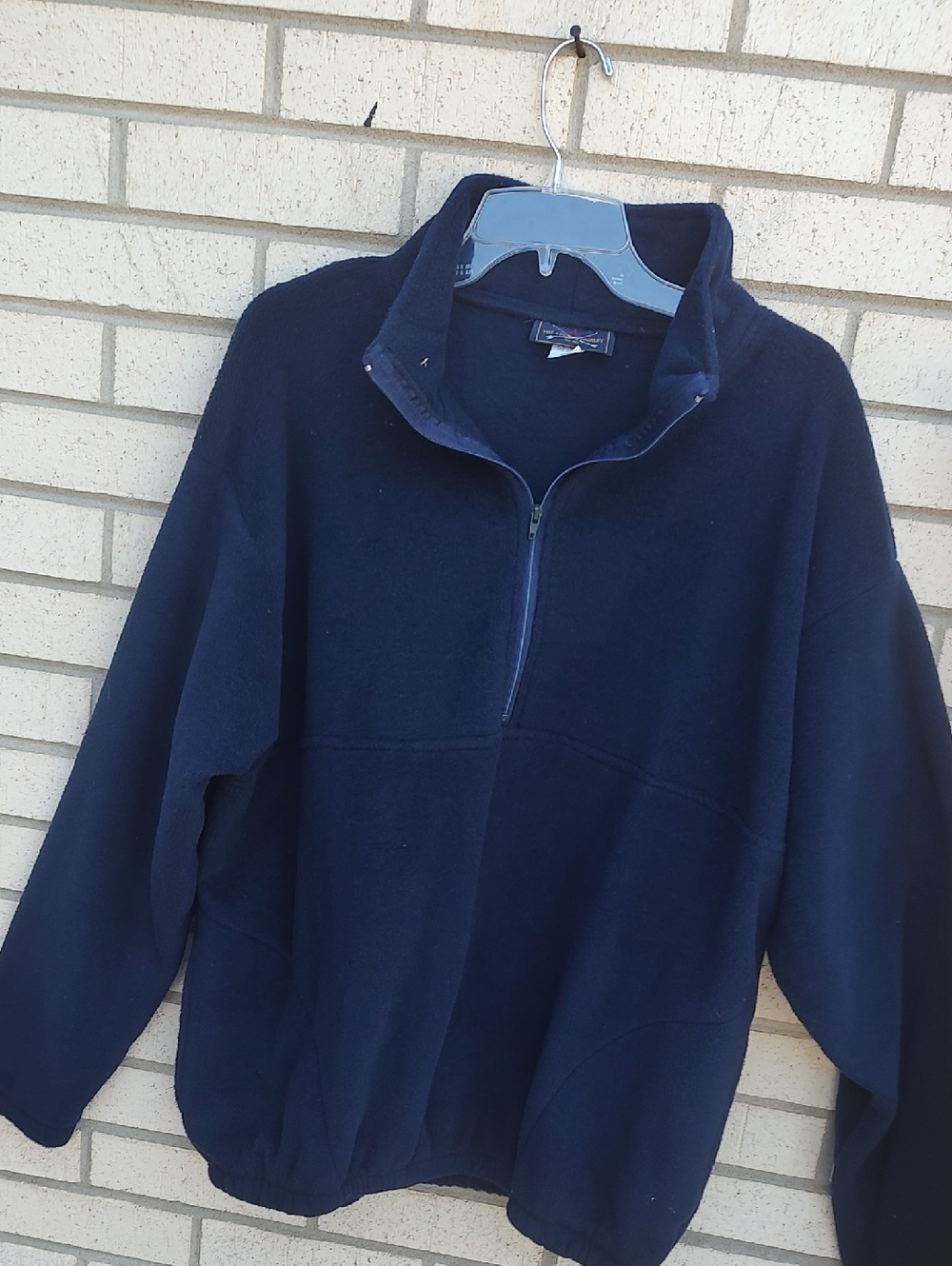 Navy Fleece Pullover - Picture 4 of 8